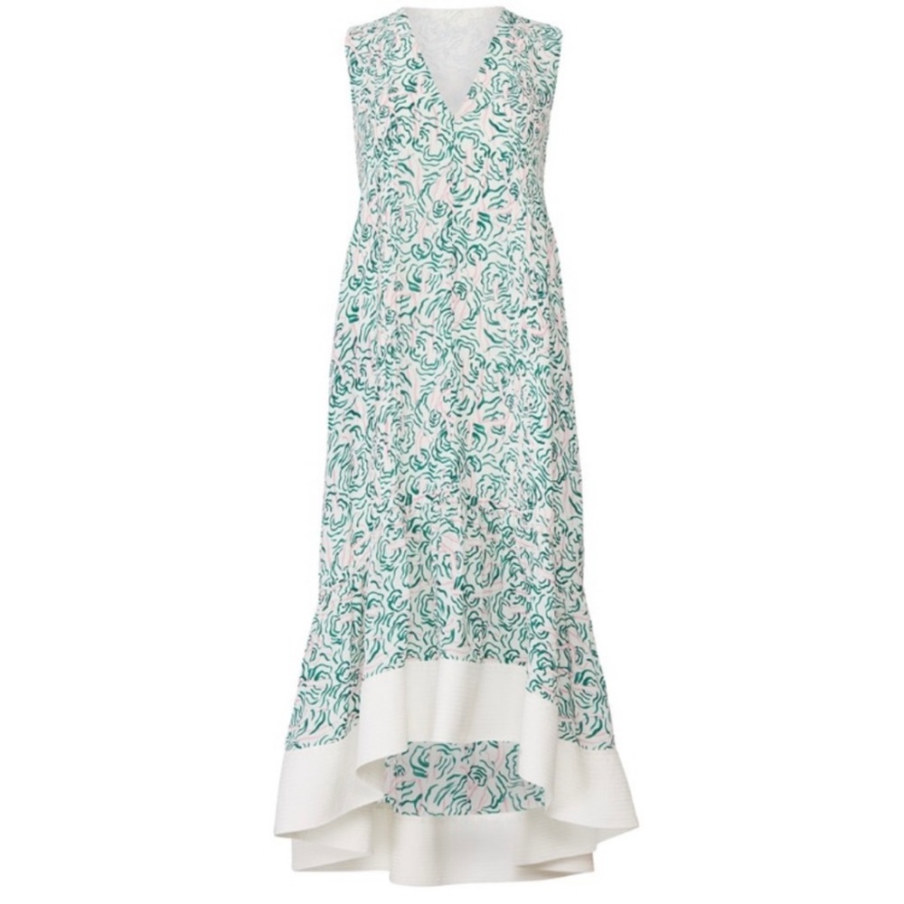 3.1 phillip lim stitched hem high low dress size 4 viscose C6 - Picture 4 of 9